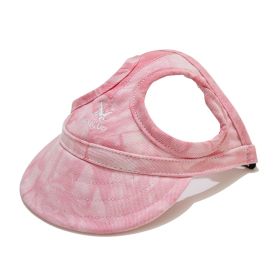 Pet Outdoor Supplies Puppy Peaked Baseball Cap (Option: Cloud Pink-XL)